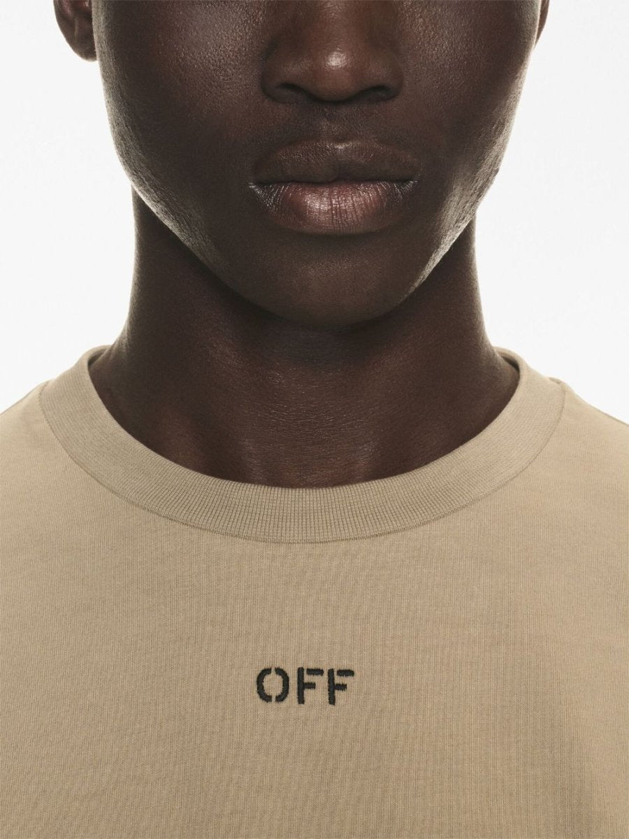 Off White Logo cotton t-shirt - mondo moda griffe