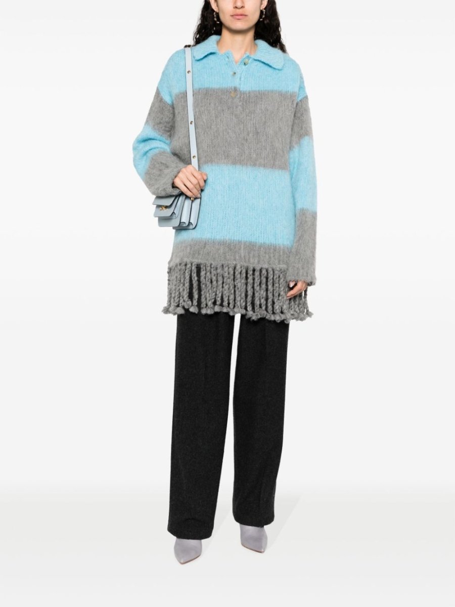 Etro Fringed - edge sweater minidress - mondo moda griffe