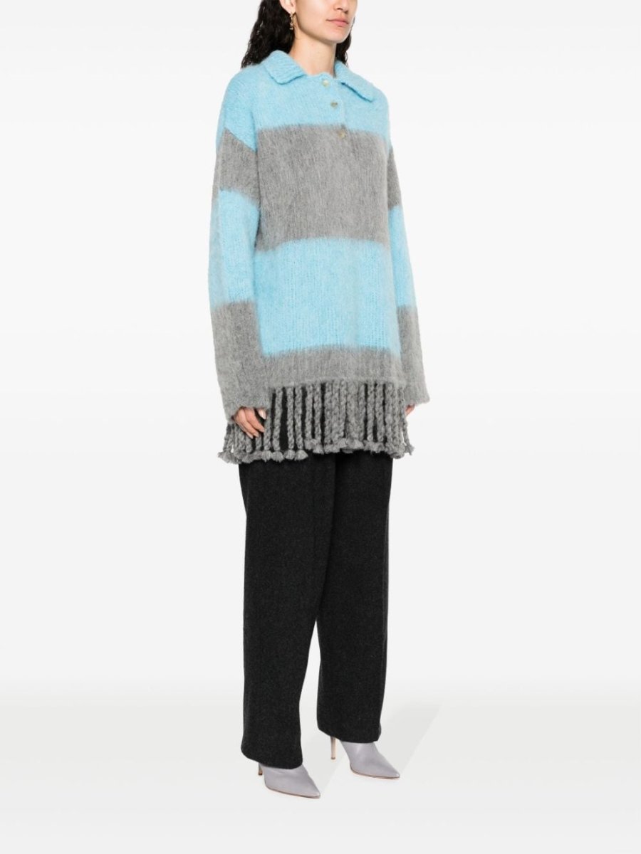 Etro Fringed - edge sweater minidress - mondo moda griffe