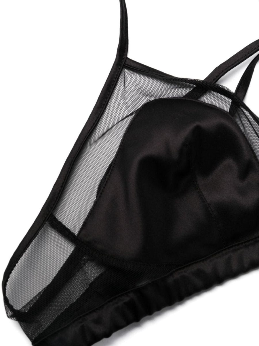 Dolce & Gabbana panelled tulle satin bra - mondo moda griffe