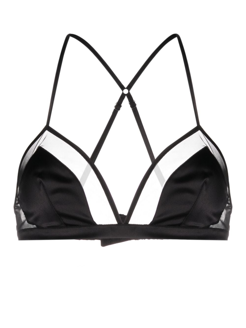 Dolce & Gabbana panelled tulle satin bra - mondo moda griffe