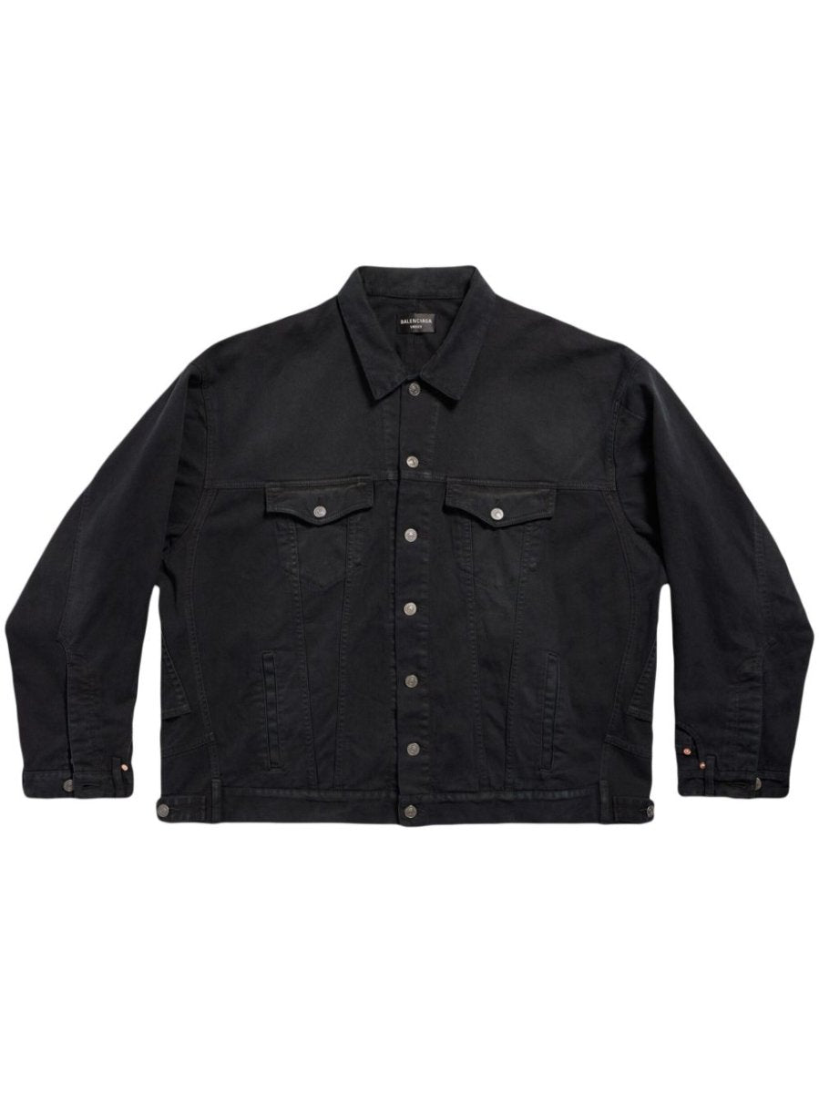 Balenciaga deconstructed denim jacket - mondo moda griffe