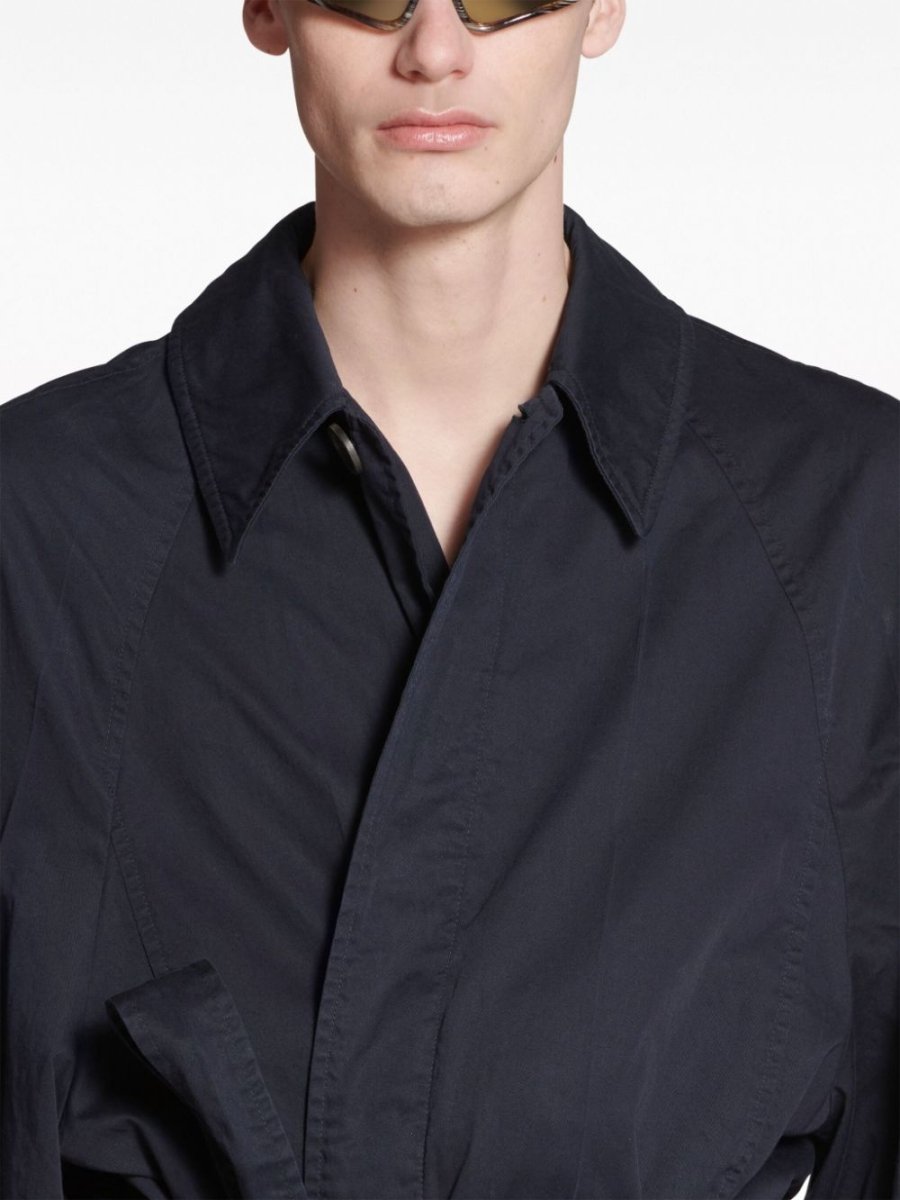 Balenciaga deconstructed cotton coat - mondo moda griffe