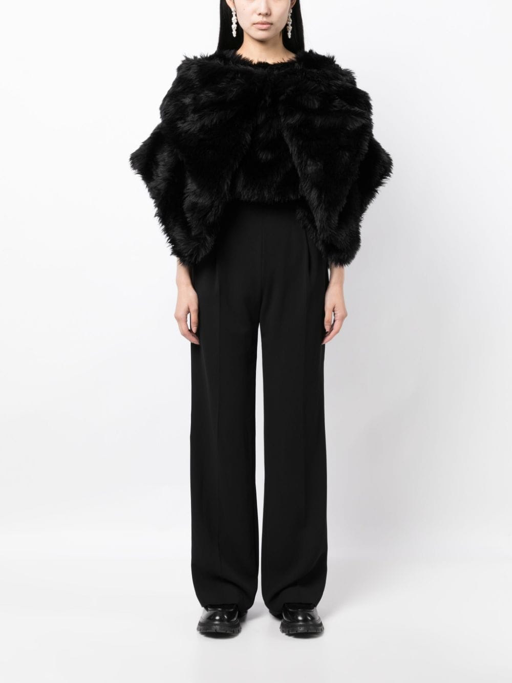 Comme Des Garcons Fur - design cropped blouse - mondo moda griffe