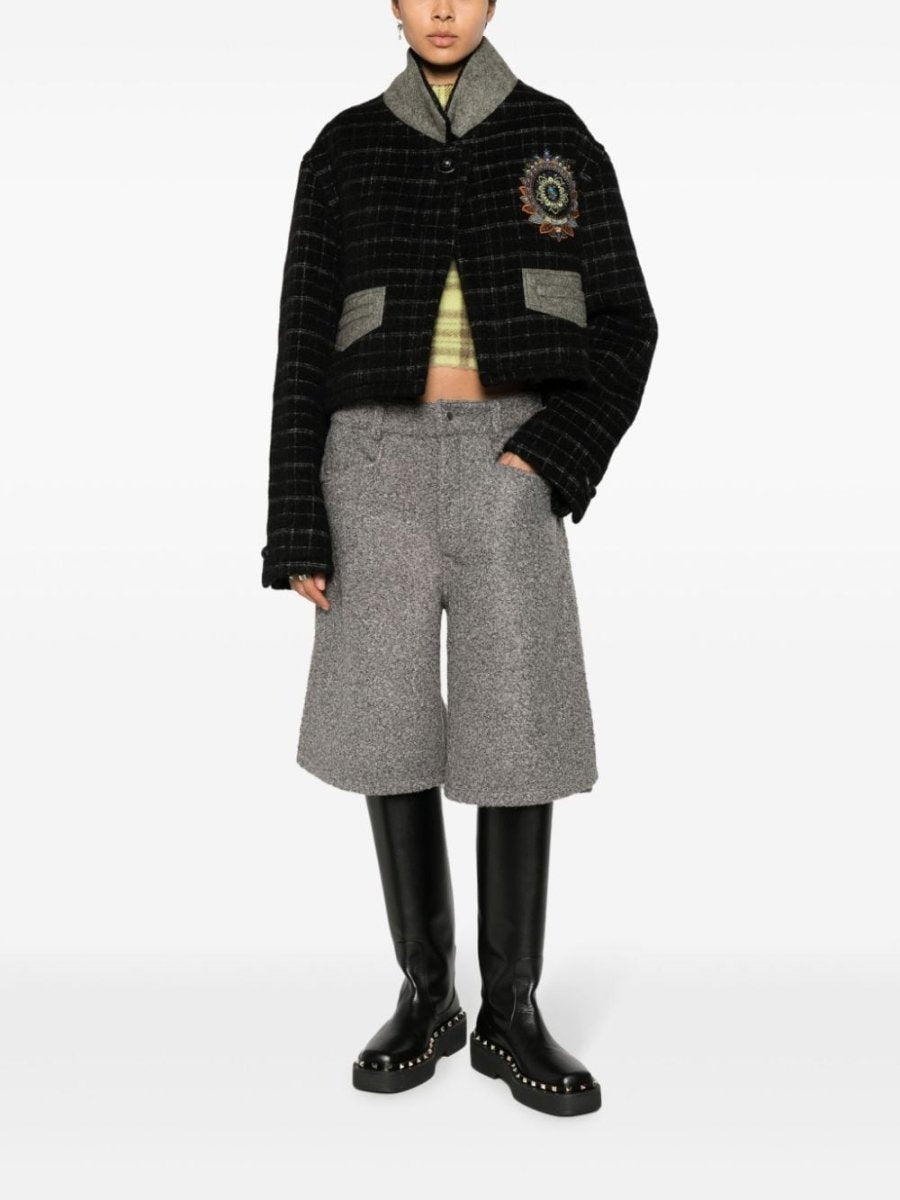 Etro Checked crop jacket - mondo moda griffe