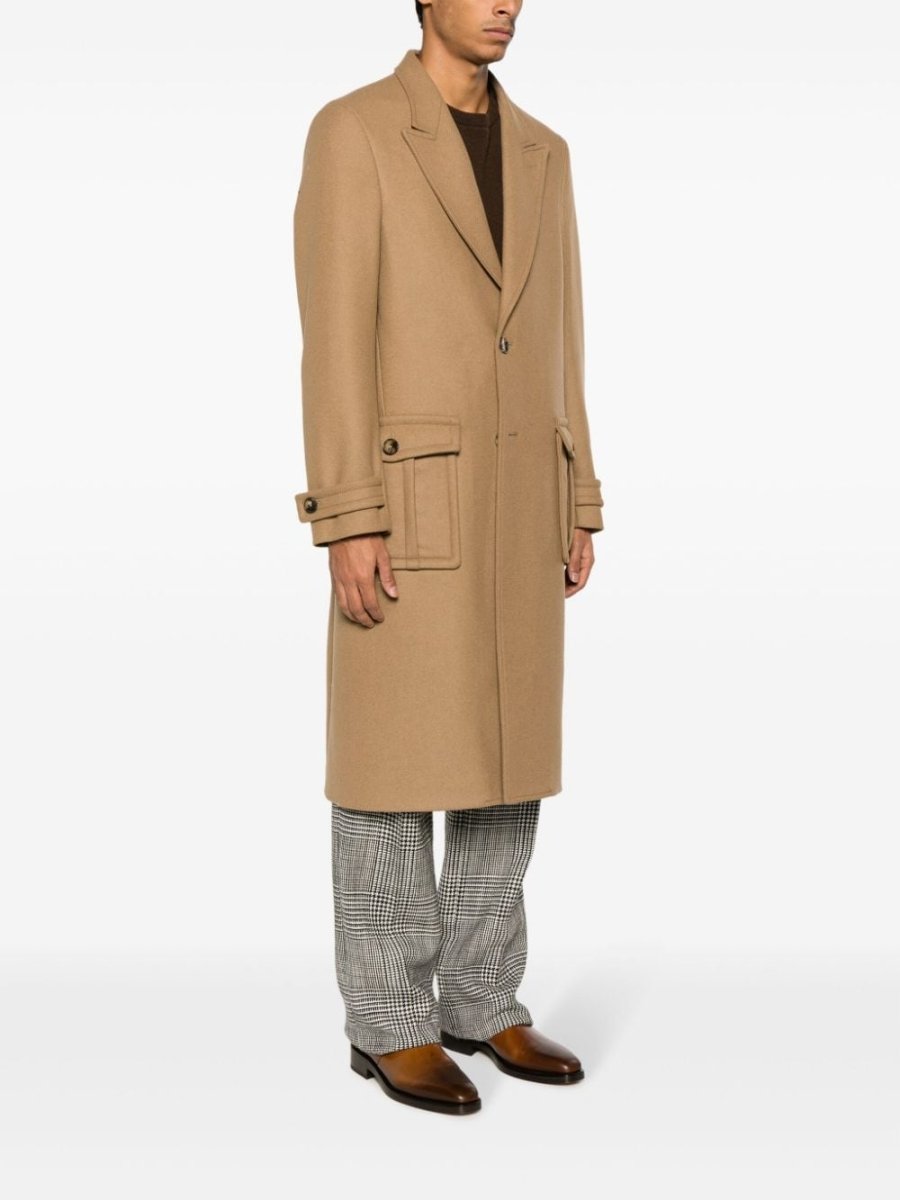 Etro Single - breasted wool - blend coat - mondo moda griffe