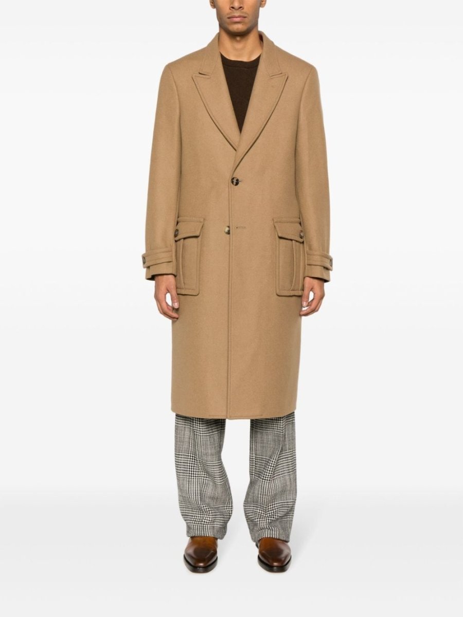 Etro Single - breasted wool - blend coat - mondo moda griffe