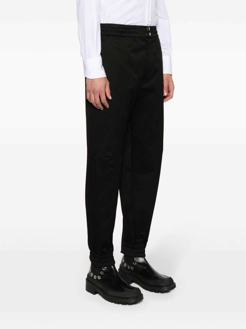 Alexander McQueen Tapered - leg cotton trousers - mondo moda griffe