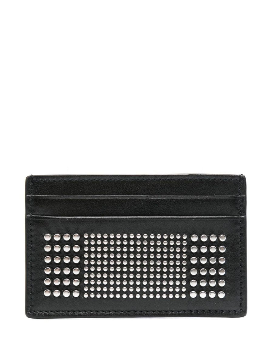 Alexander McQueen Studded leather card case - mondo moda griffe
