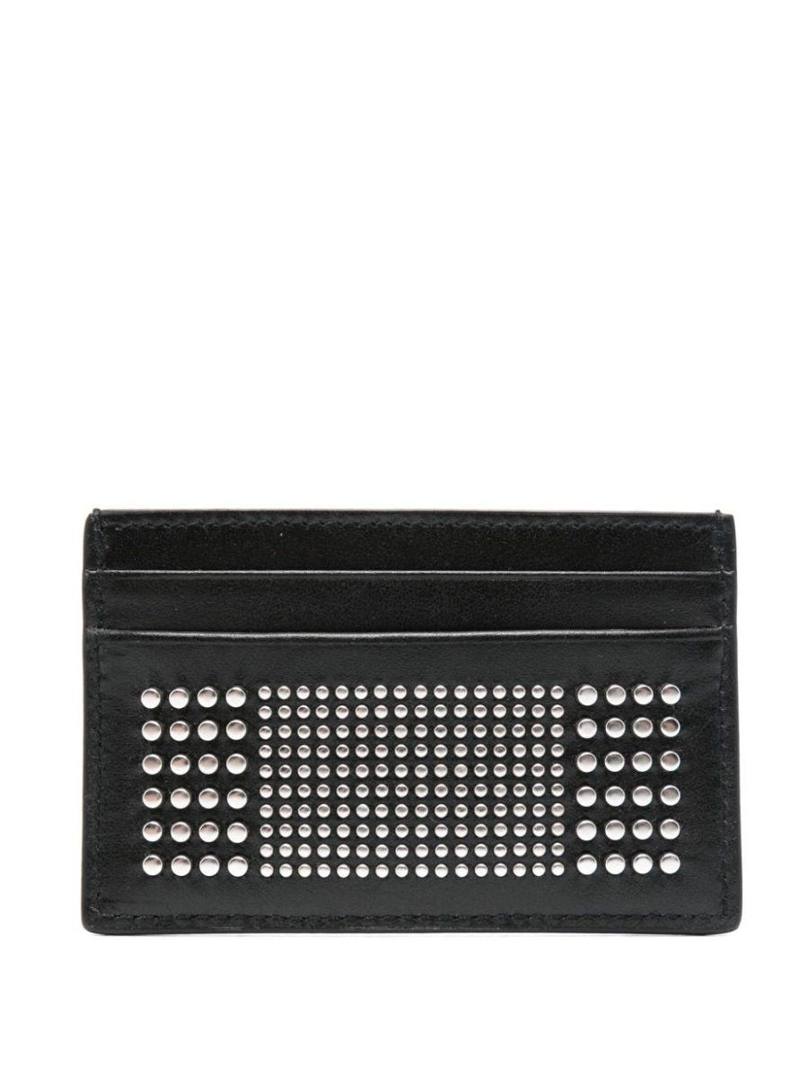 Alexander McQueen Studded leather card case - mondo moda griffe