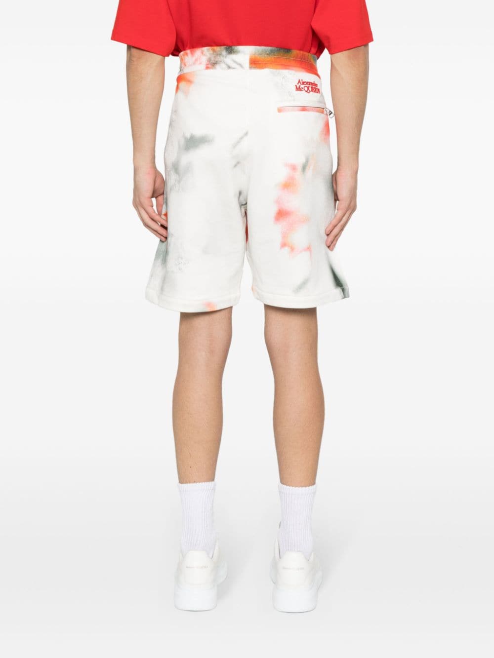 Alexander McQueen Tie - dye bermuda shorts - mondo moda griffe