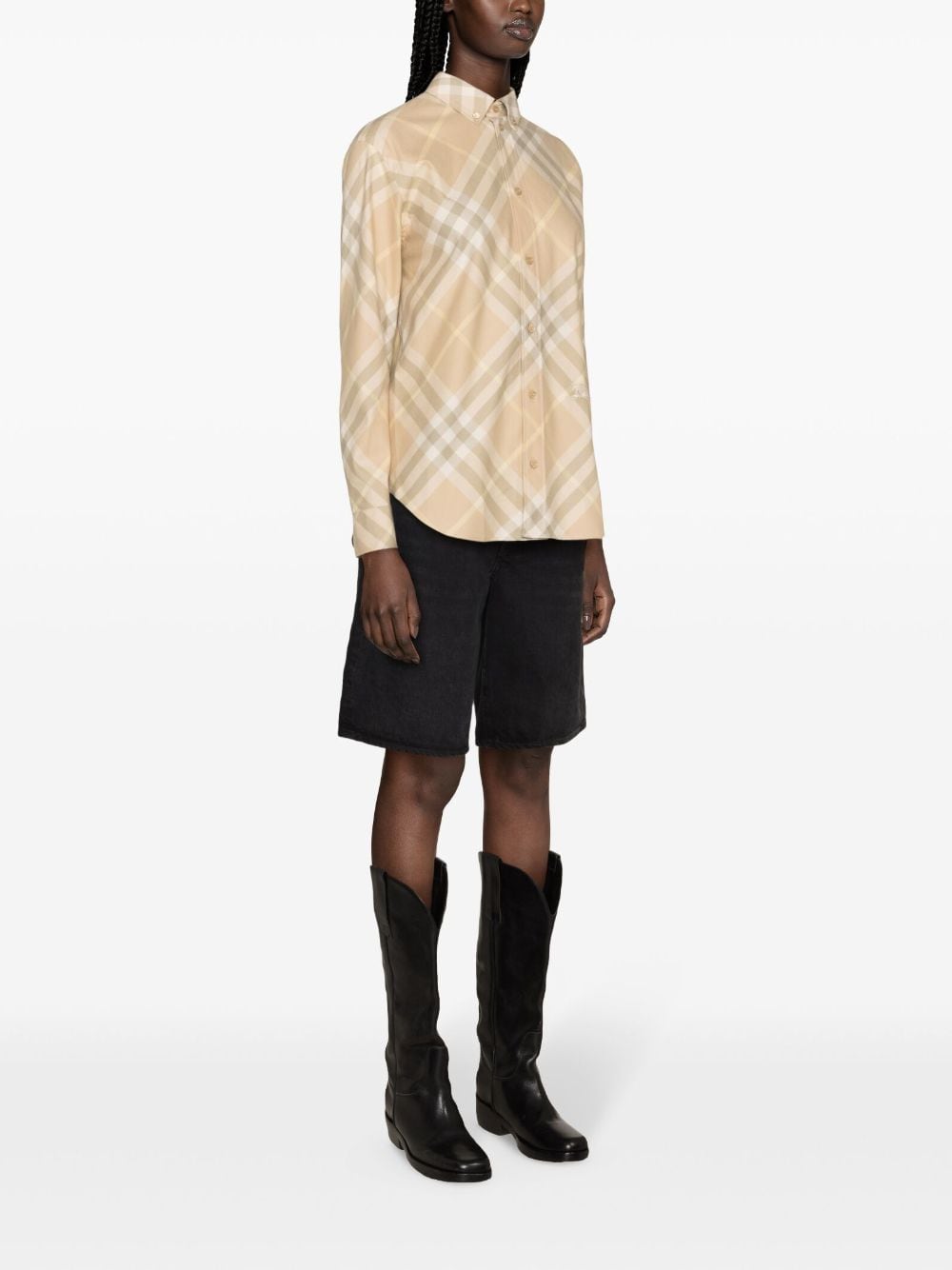 Burberry check motif shirt - mondo moda griffe