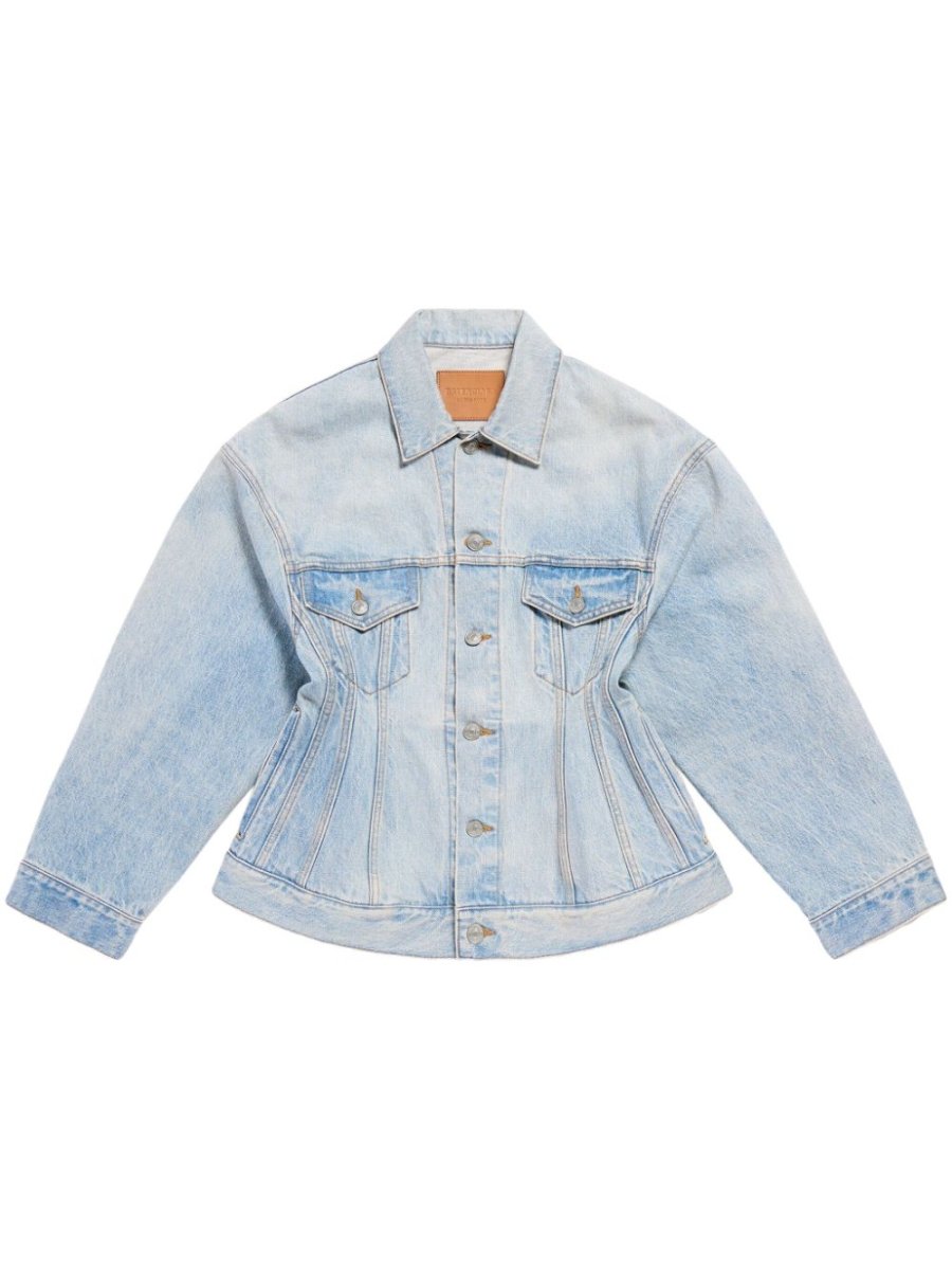 Balenciaga Hourglass silhouette denim jacket - mondo moda griffe
