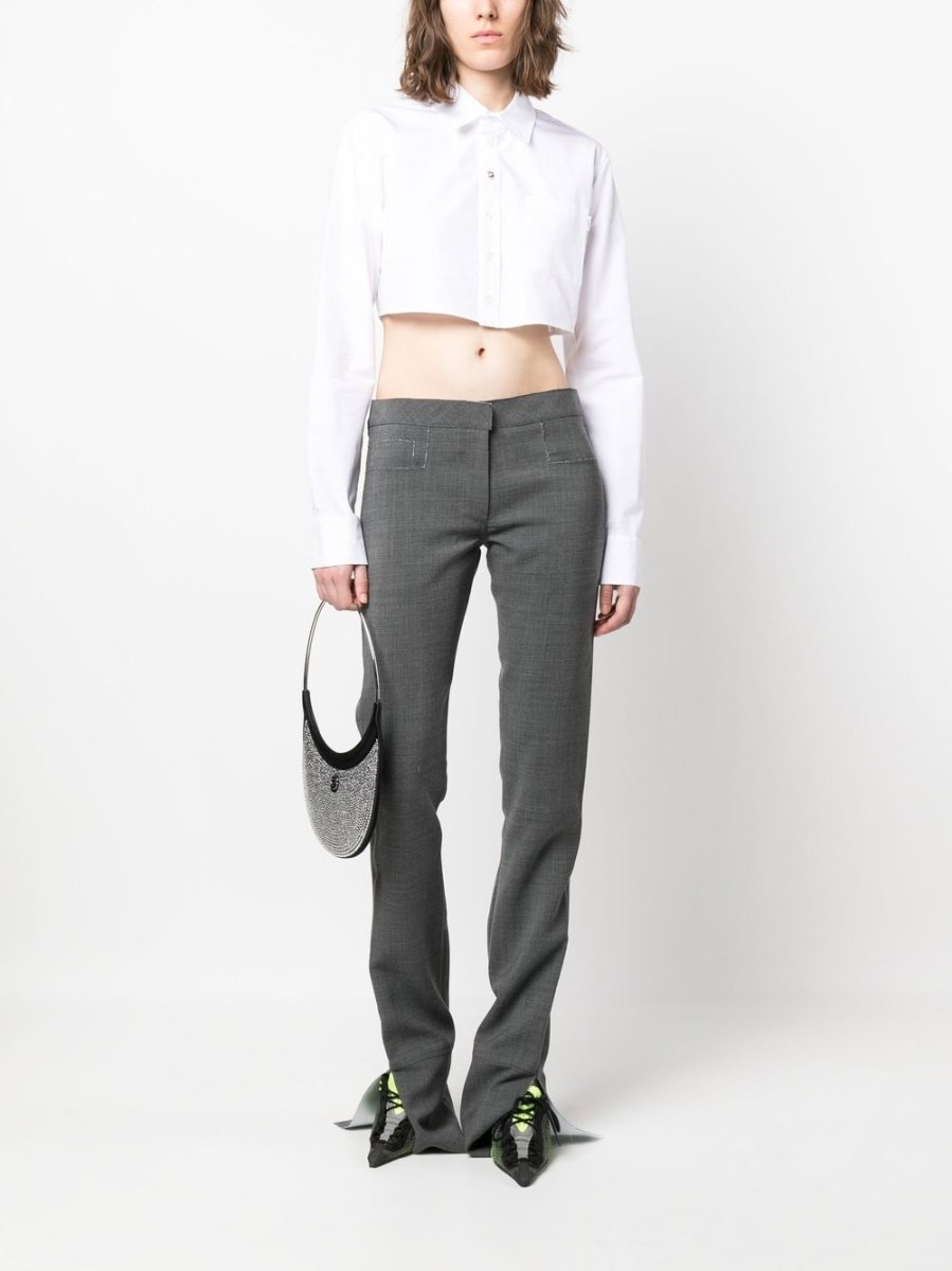 Coperni Cropped cotton shirt - mondo moda griffe