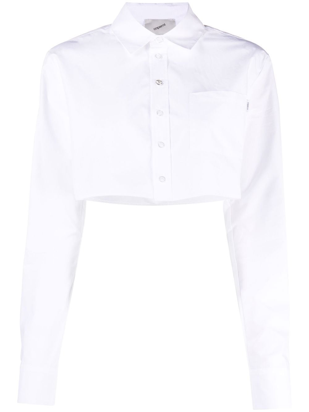 Coperni Cropped cotton shirt - mondo moda griffe