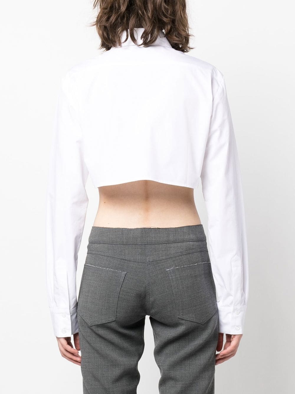 Coperni Cropped cotton shirt - mondo moda griffe