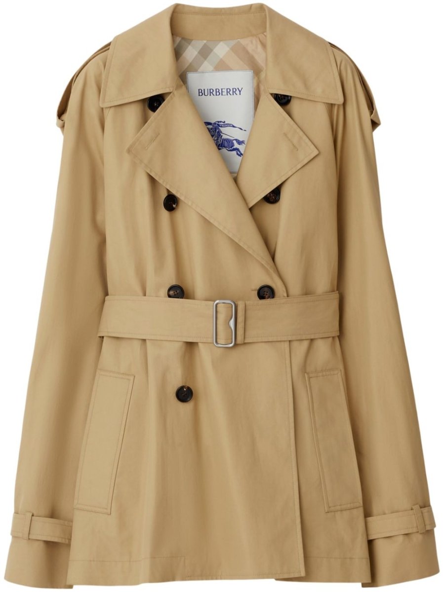 Burberry Belted Cotton Trench Coat - mondo moda griffe