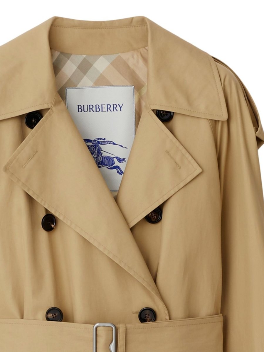Burberry Belted Cotton Trench Coat - mondo moda griffe