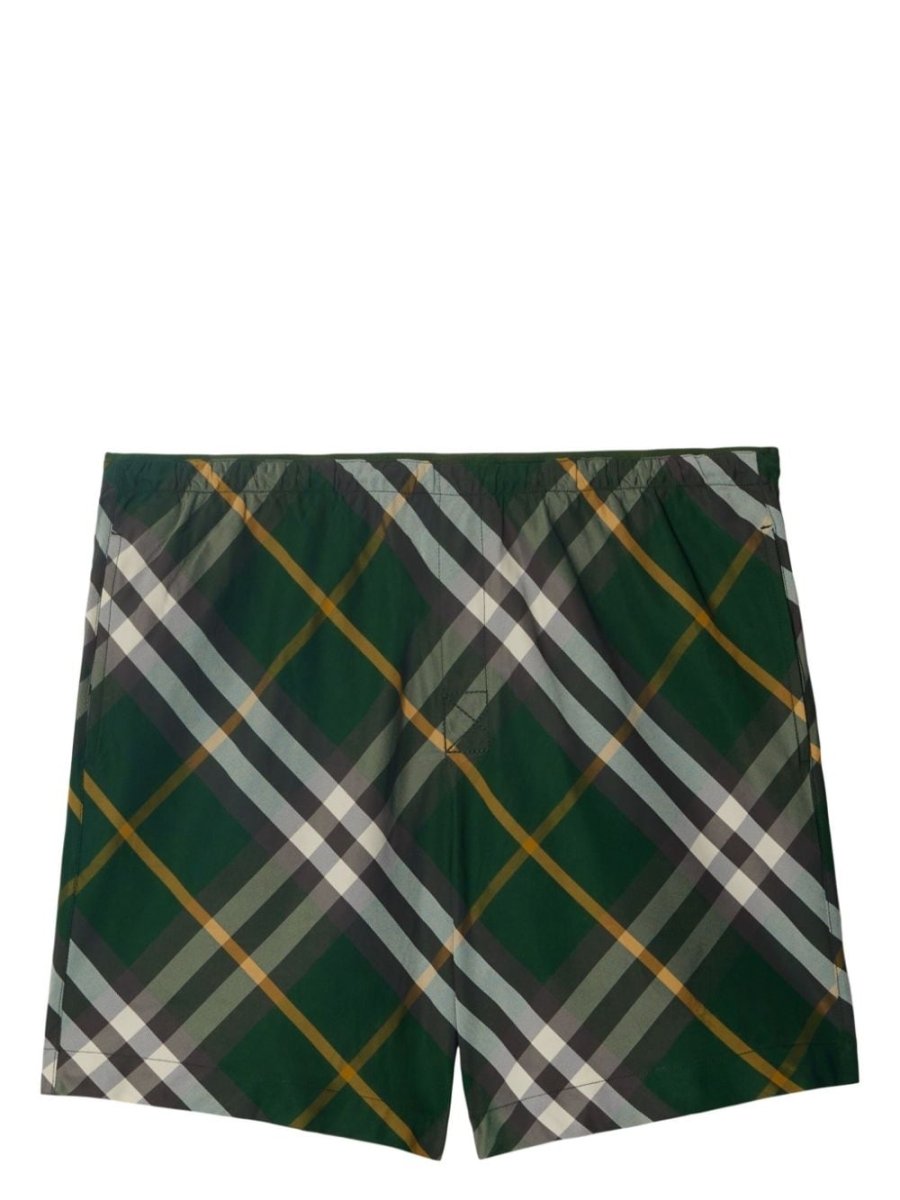 Burberry checkered twill swim shorts - mondo moda griffe
