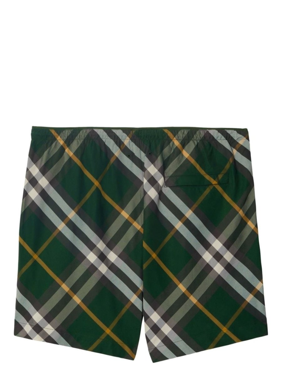 Burberry checkered twill swim shorts - mondo moda griffe