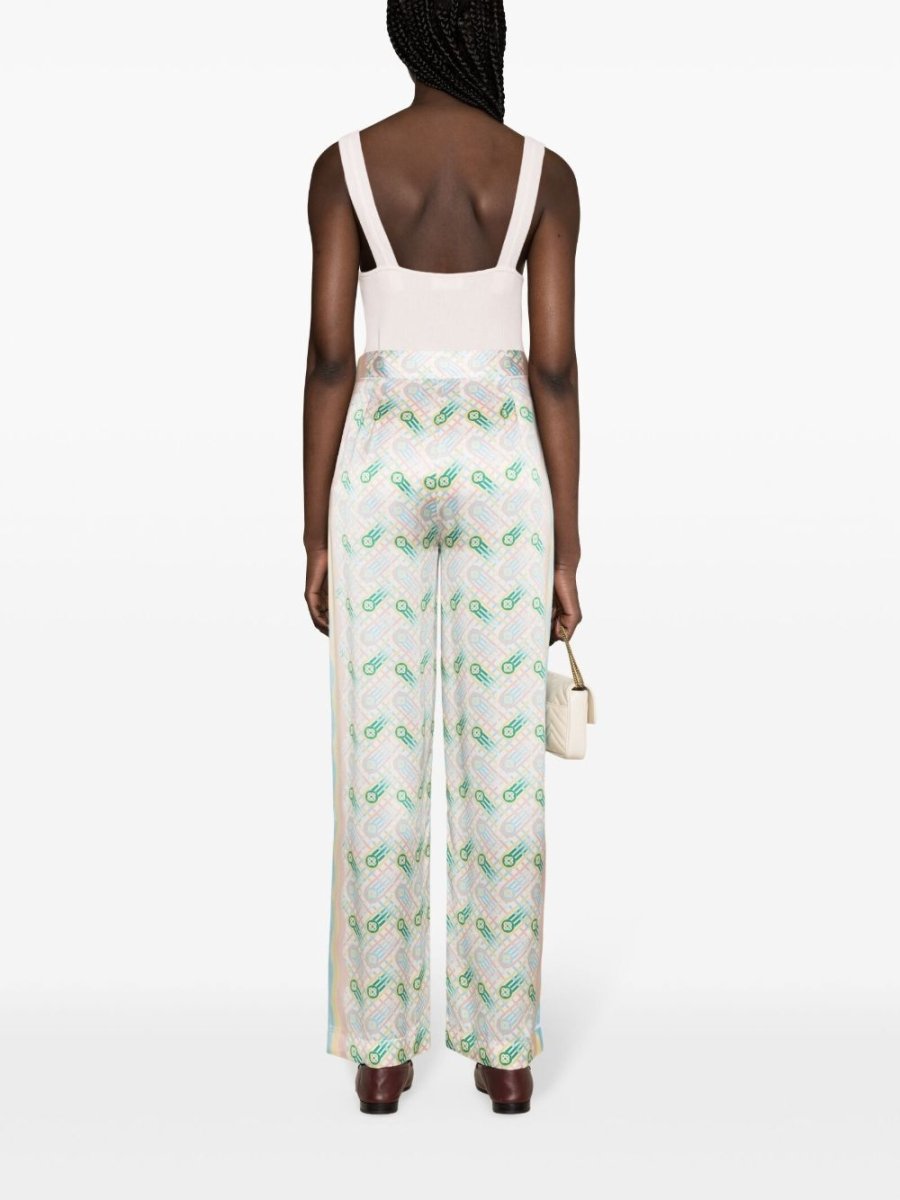 Casablanca Trousers White - mondo moda griffe