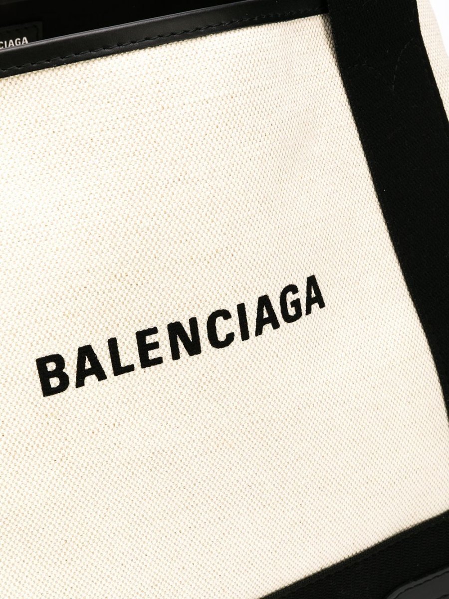 Balenciaga canvas tote with removable pouch - mondo moda griffe