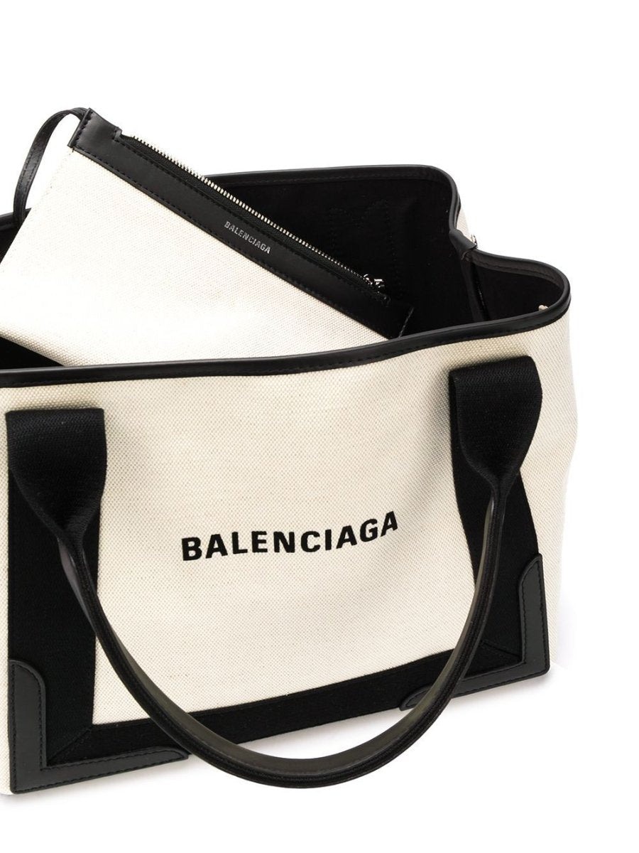 Balenciaga canvas tote with removable pouch - mondo moda griffe