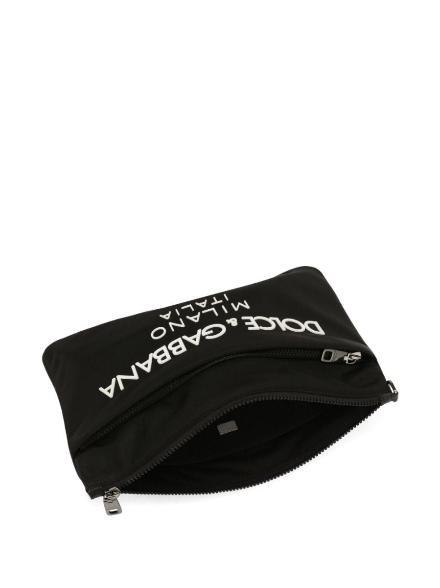 Dolce & Gabbana Nylon pouch with rubberized logo - mondo moda griffe