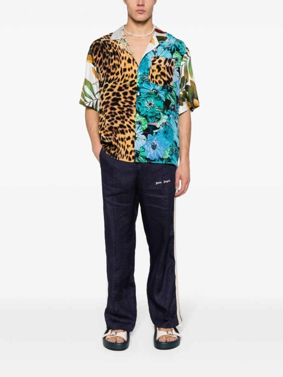 Palm Angels Trousers Blue - mondo moda griffe