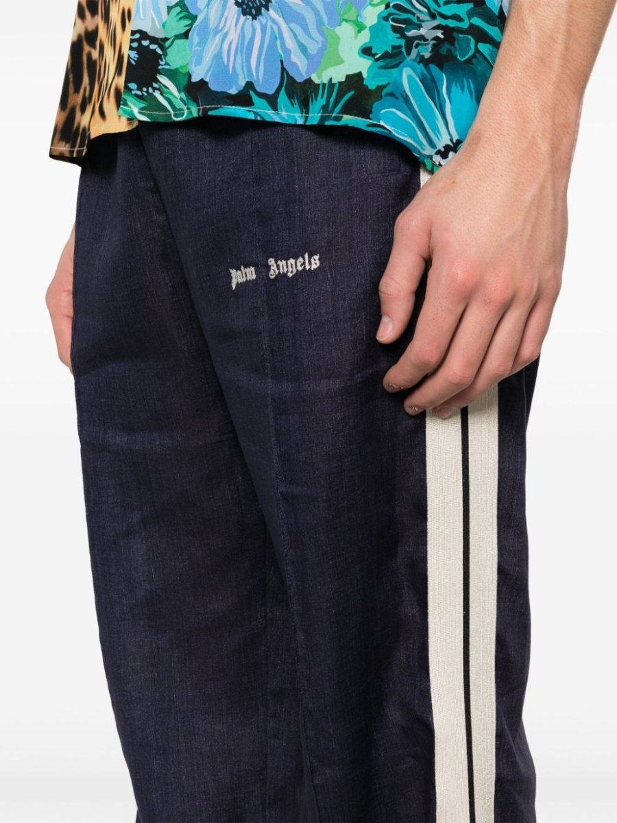 Palm Angels Trousers Blue - mondo moda griffe