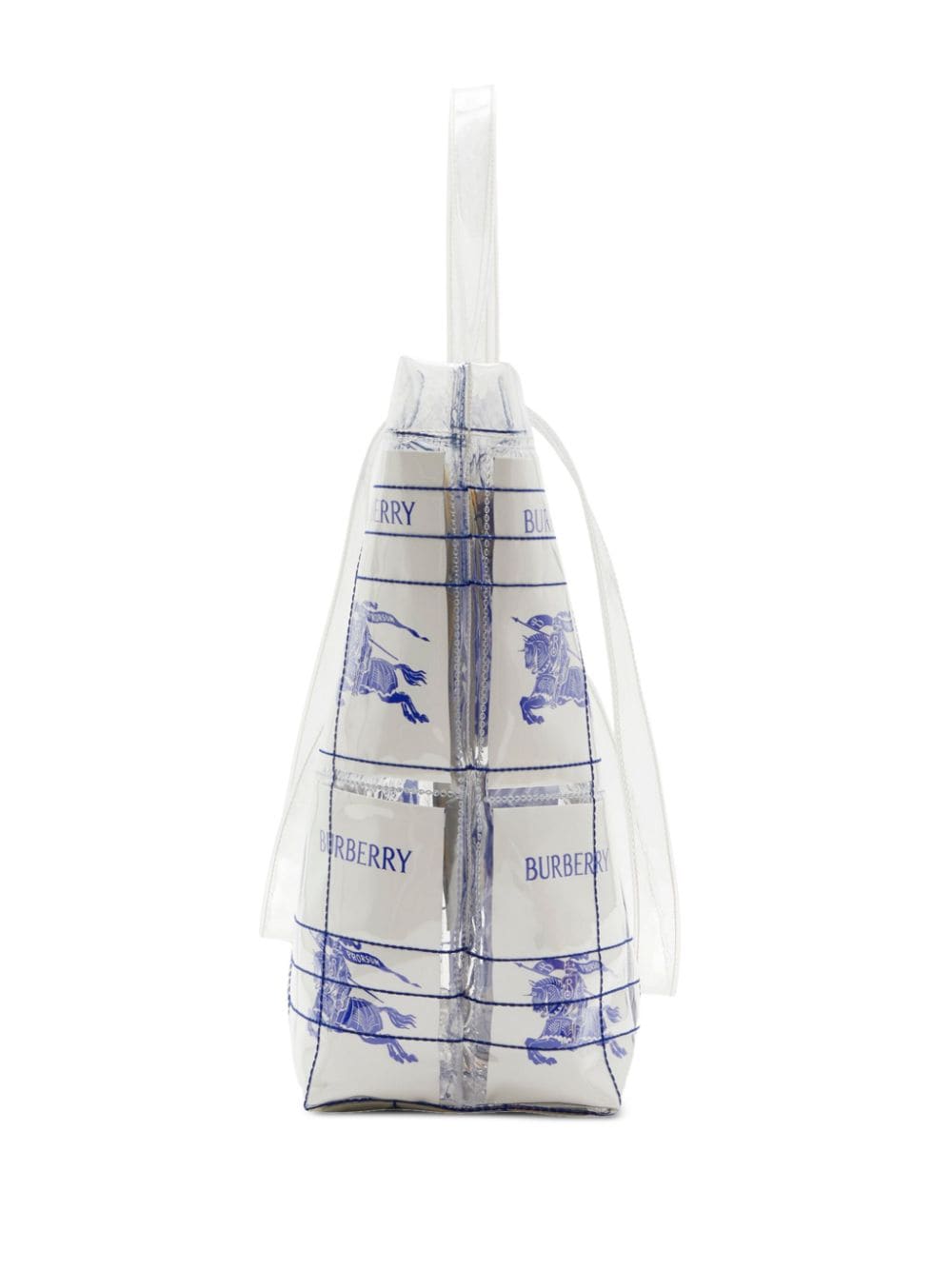 Burberry EKD logo - tag Transparent Tote Bag - mondo moda griffe