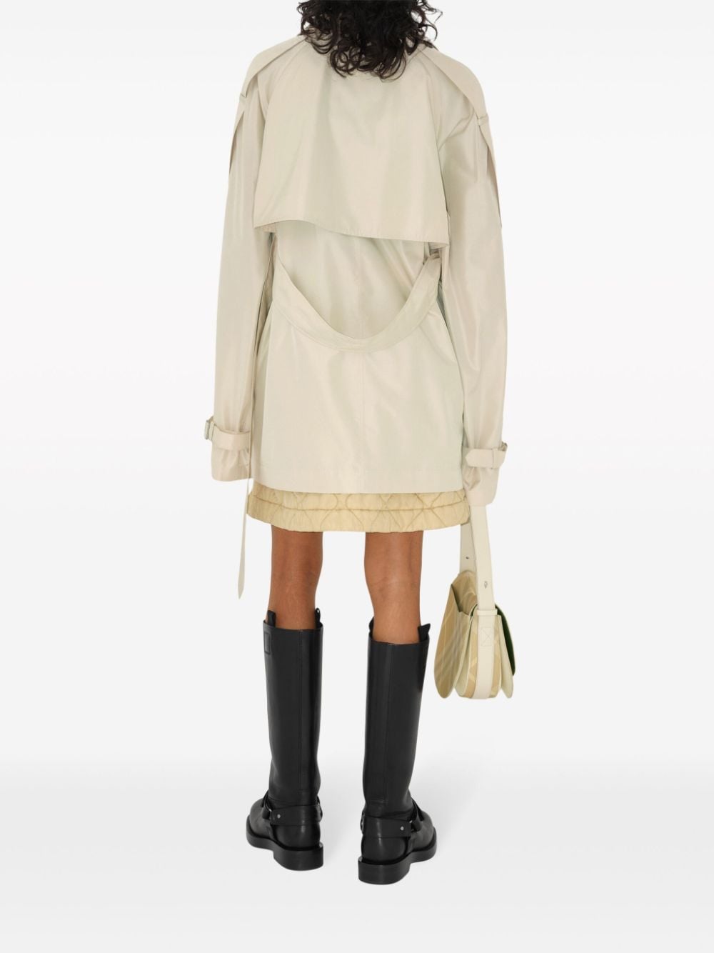Burberry Short silk trench coat - mondo moda griffe