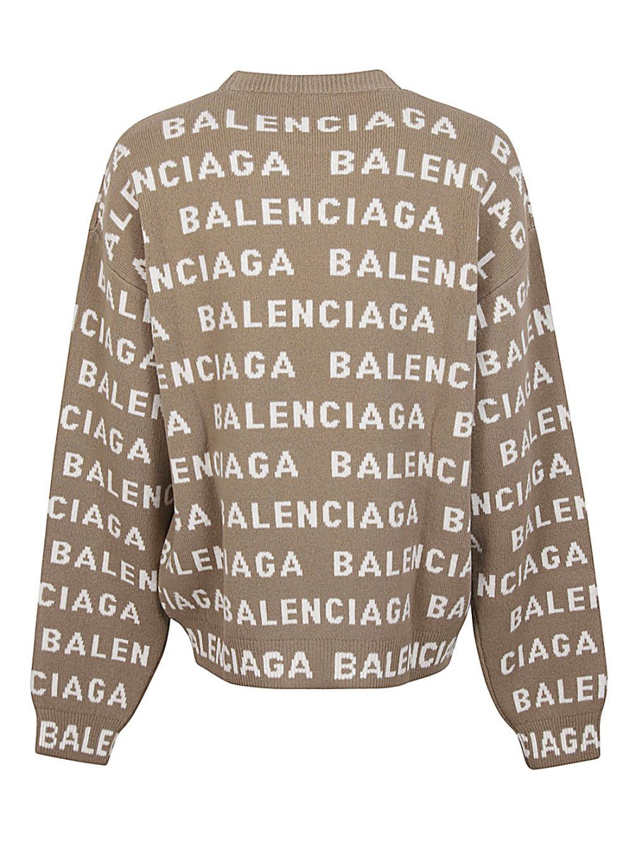 Balenciaga Intarsia Logo Sweater - mondo moda griffe