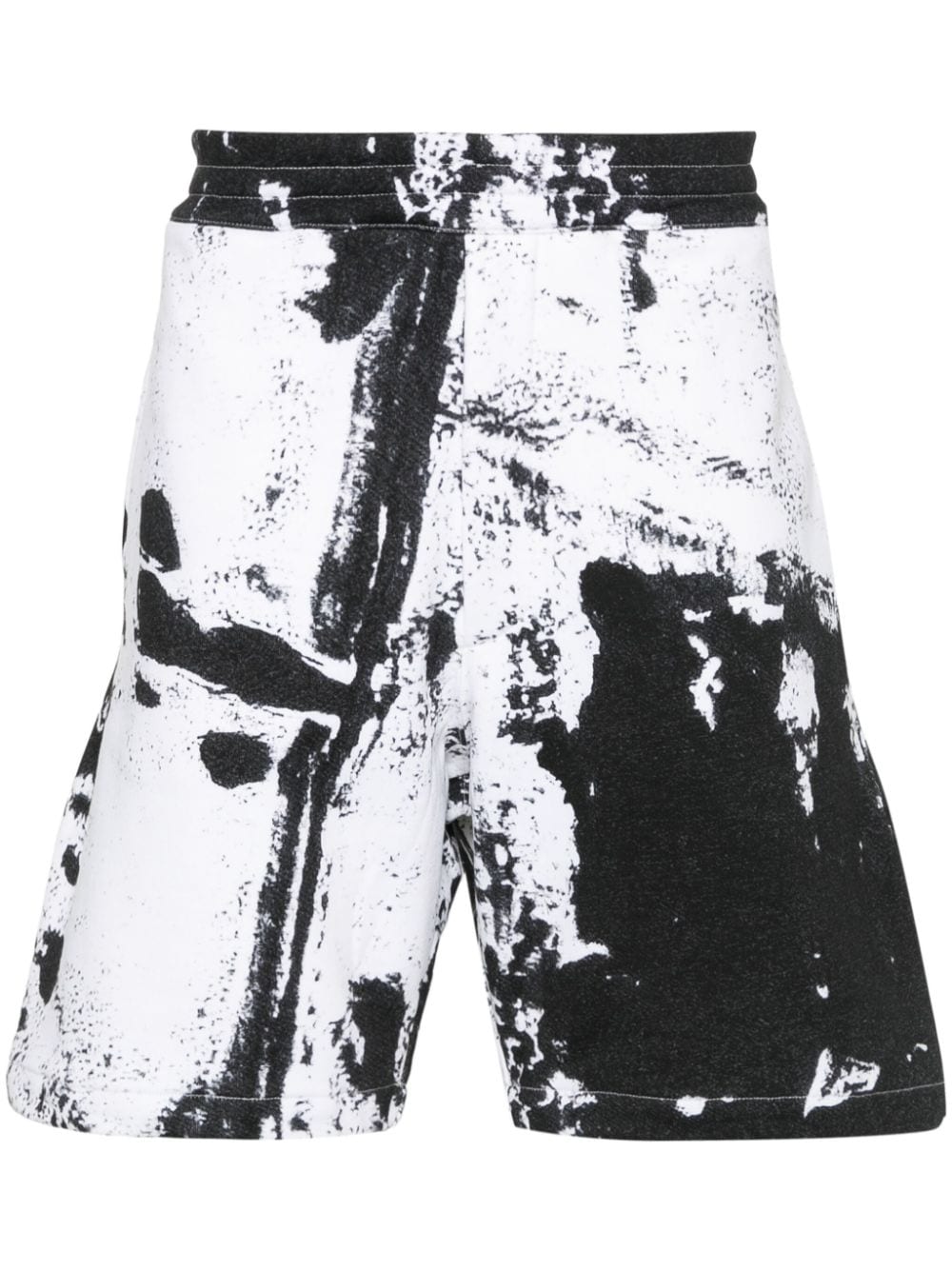 Alexander McQueen paint - splatter cotton shorts - mondo moda griffe