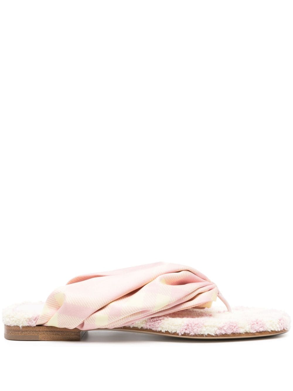 Burberry check thong sandals - mondo moda griffe