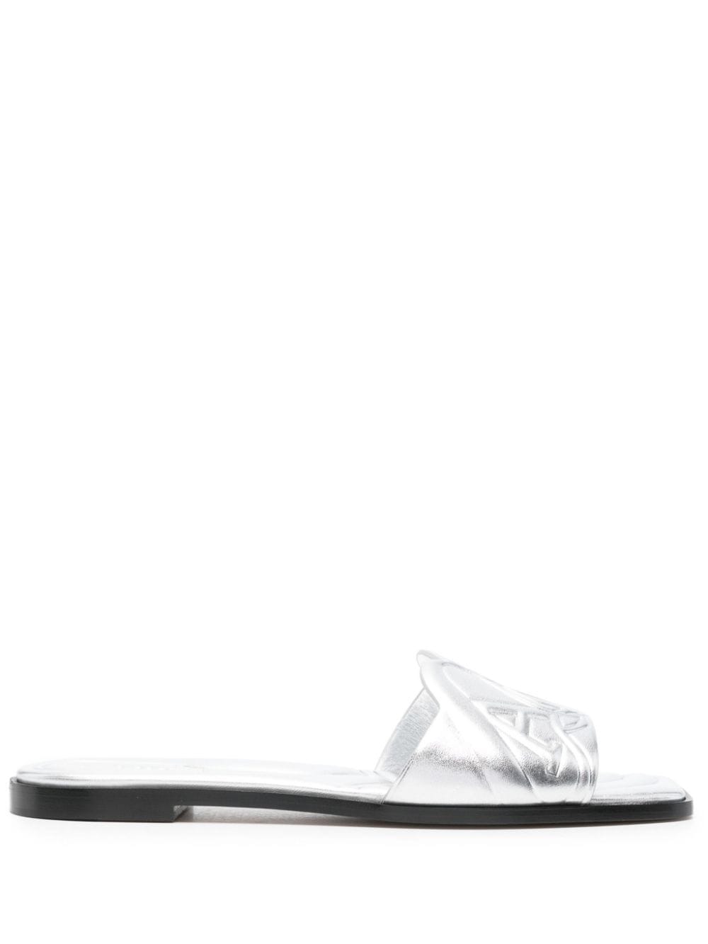 Alexander McQueen Slide sandals with embossed logo - mondo moda griffe