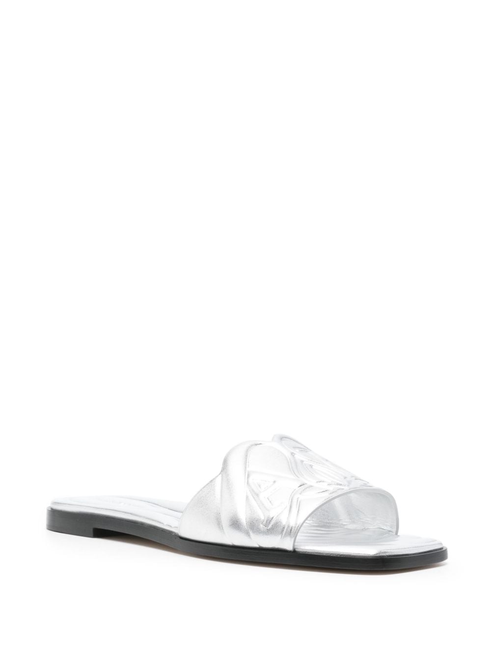 Alexander McQueen Slide sandals with embossed logo - mondo moda griffe