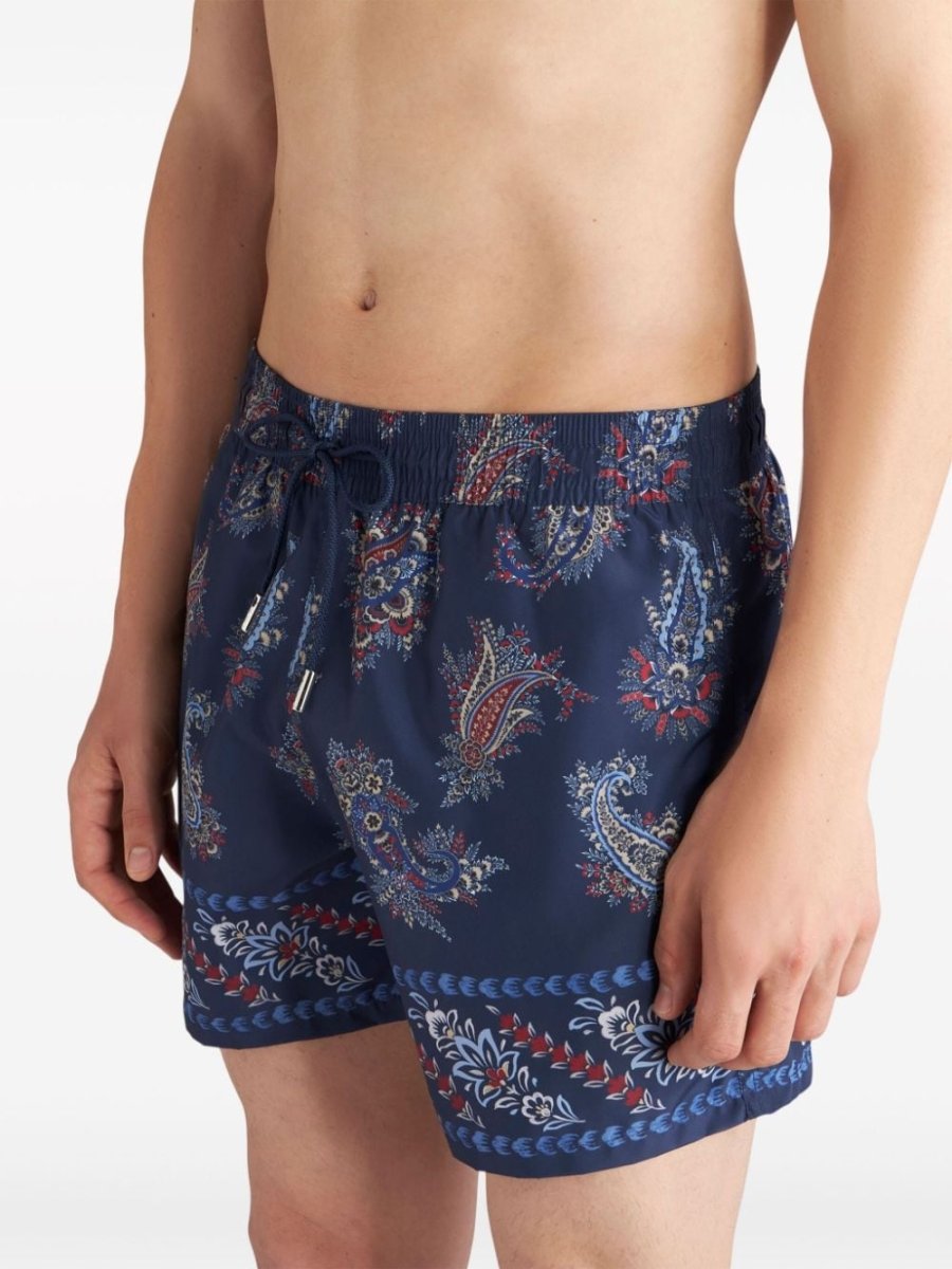 Etro Paisley - print swim shorts - mondo moda griffe
