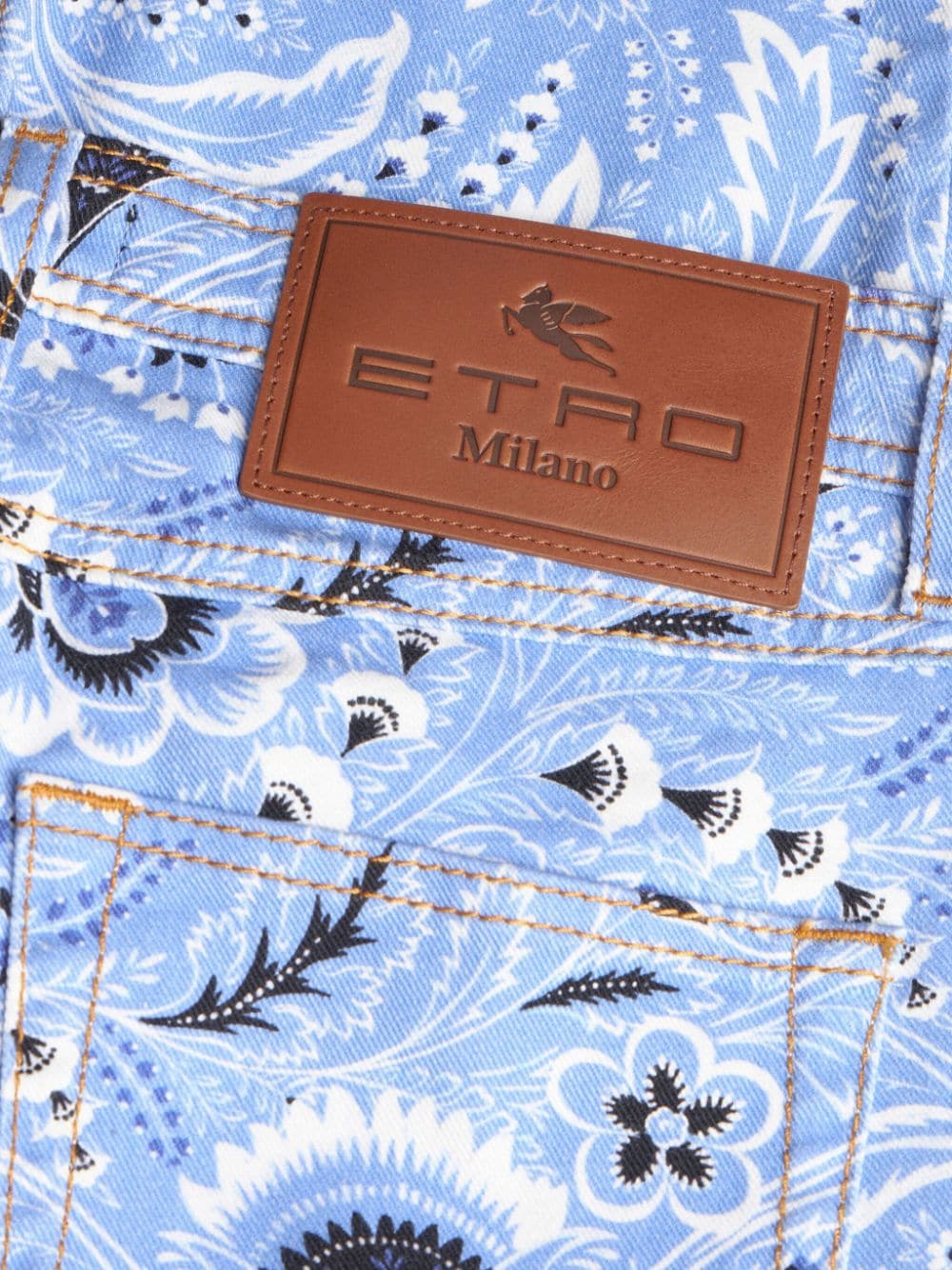 Etro Bandana - print skinny jeans - mondo moda griffe