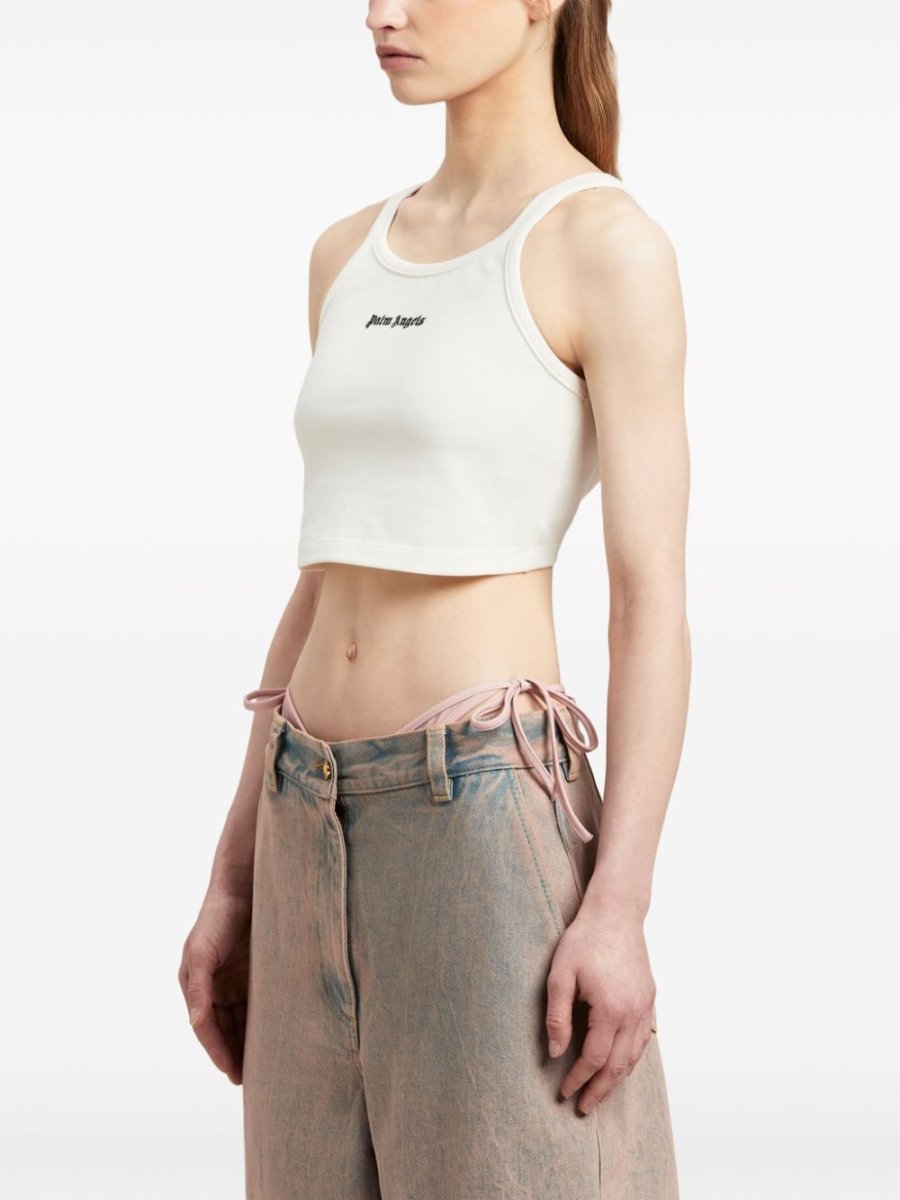 Palm Angels Top White - mondo moda griffe