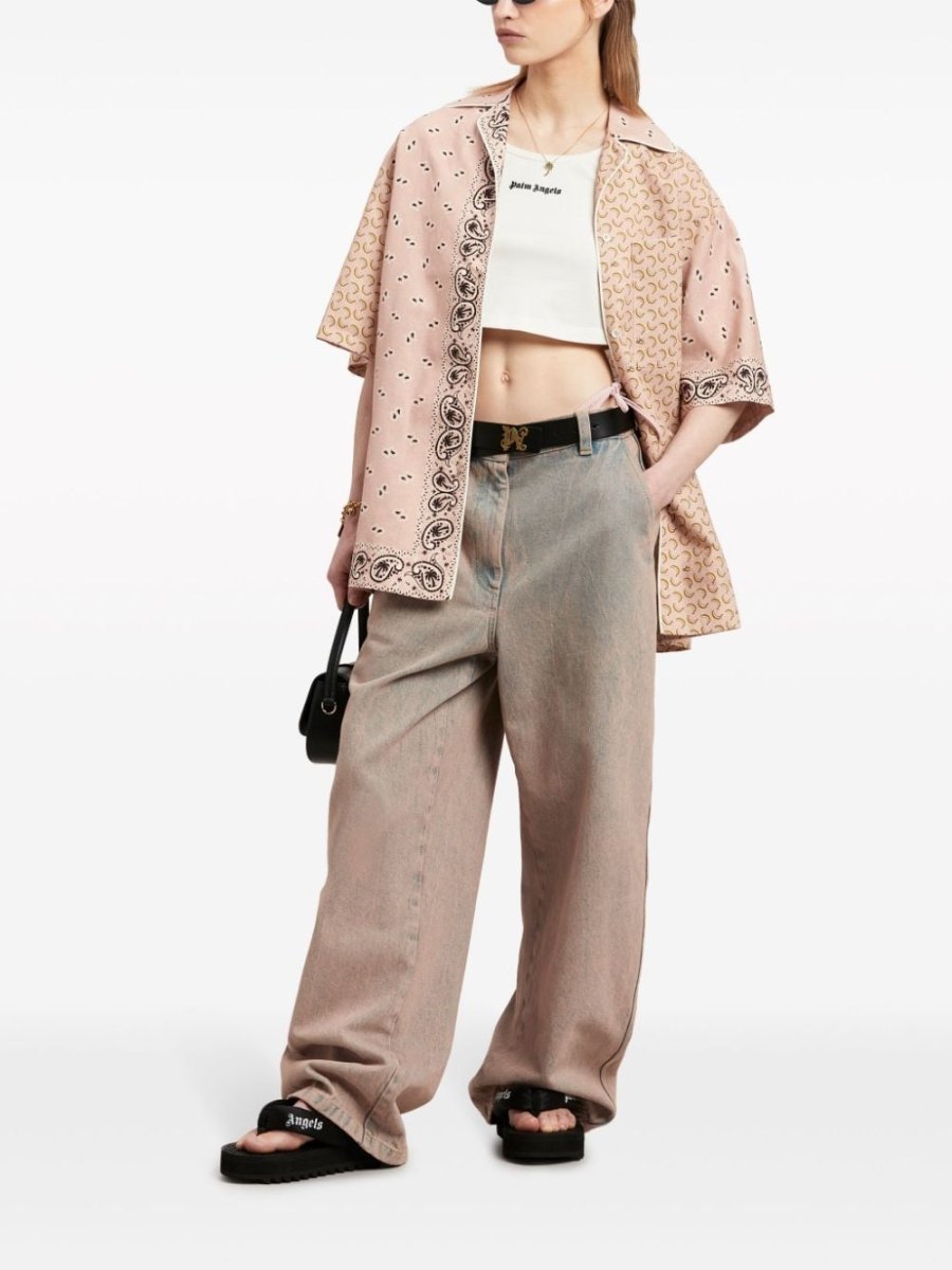 Palm Angels Top White - mondo moda griffe