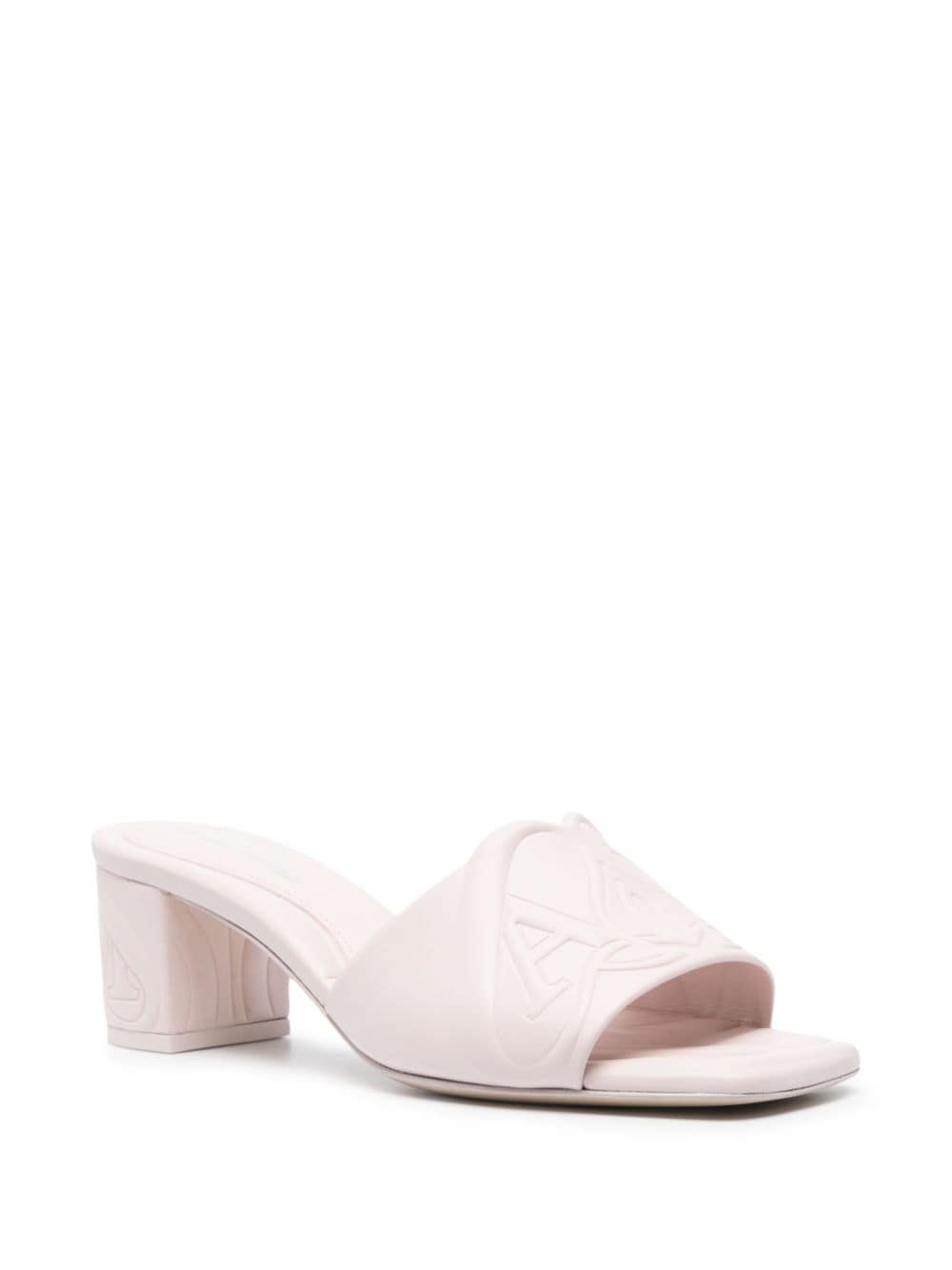Alexander McQueen 60mm Seal Motif Mules - mondo moda griffe