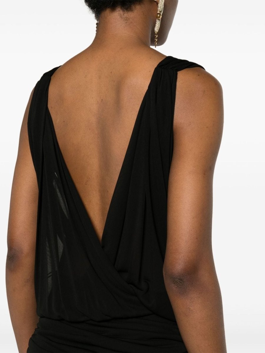 Saint Laurent V - necked mini dress - mondo moda griffe