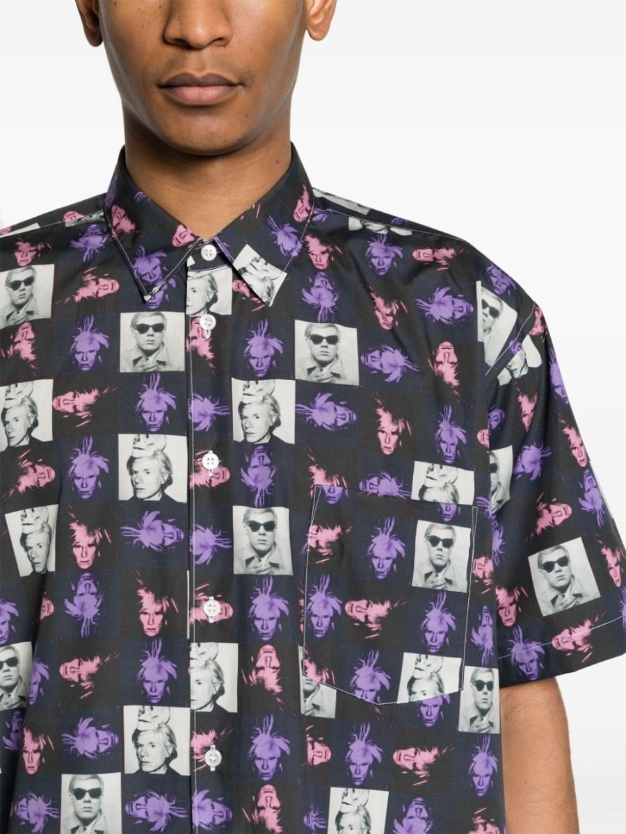 Comme Des Garcons Andy Warhol print shirt - mondo moda griffe
