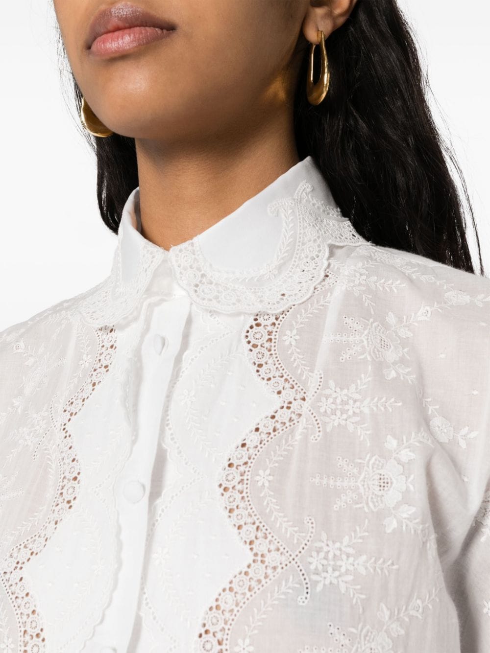 Ermanno Scervino Embroidered shirt dress - mondo moda griffe