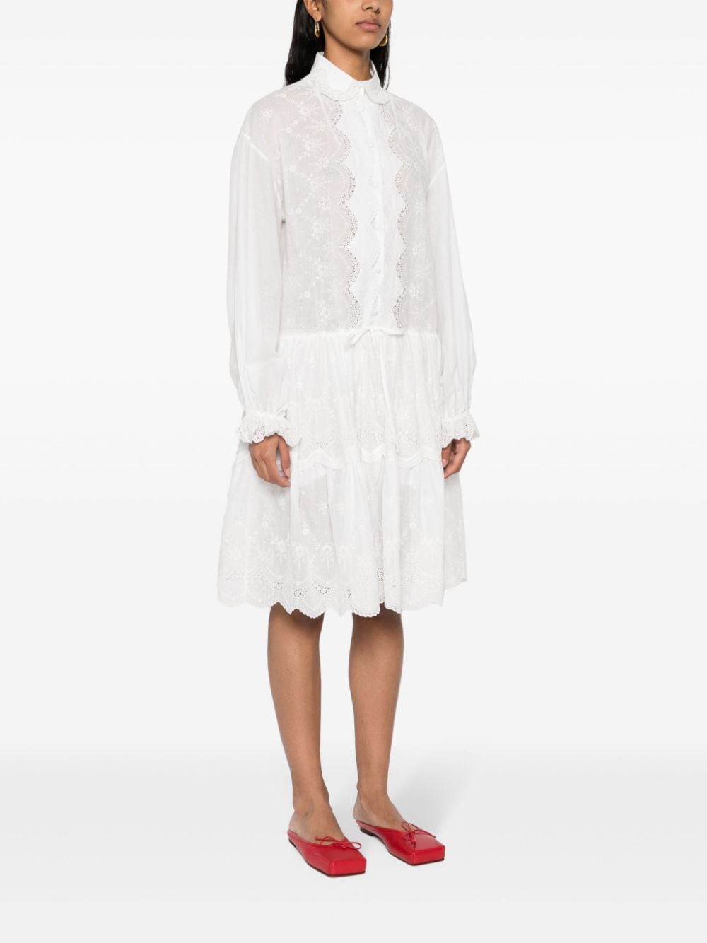 Ermanno Scervino Embroidered shirt dress - mondo moda griffe