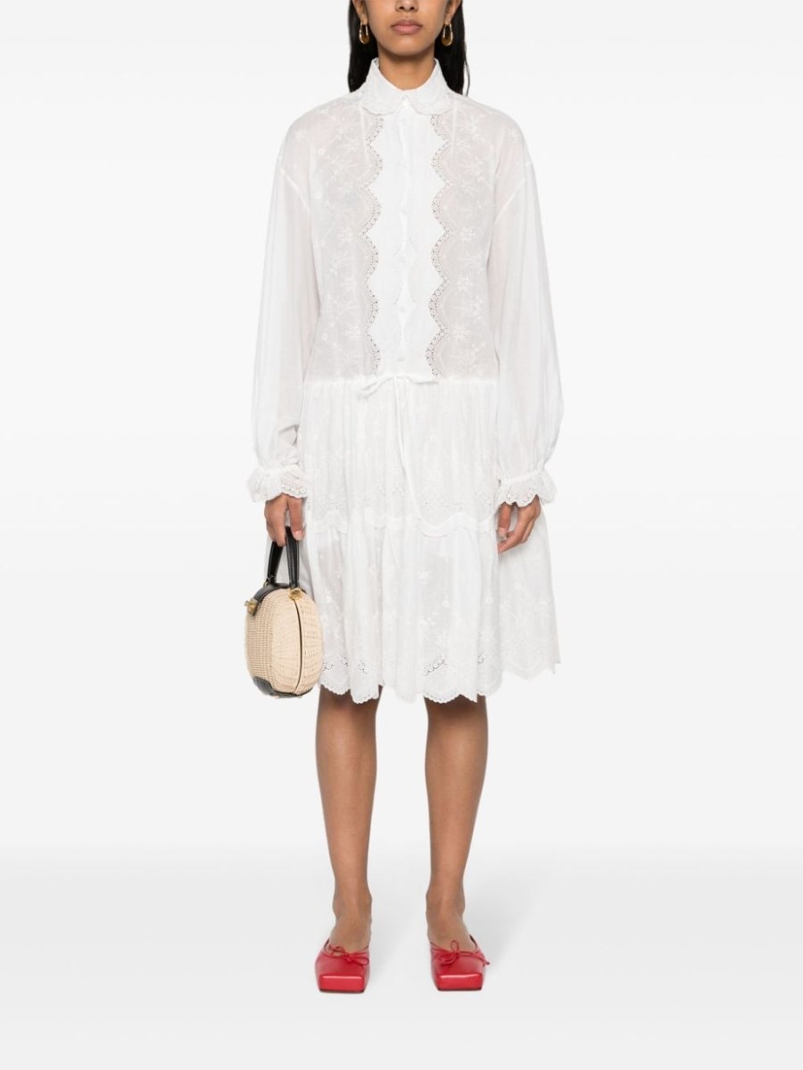 Ermanno Scervino Embroidered shirt dress - mondo moda griffe