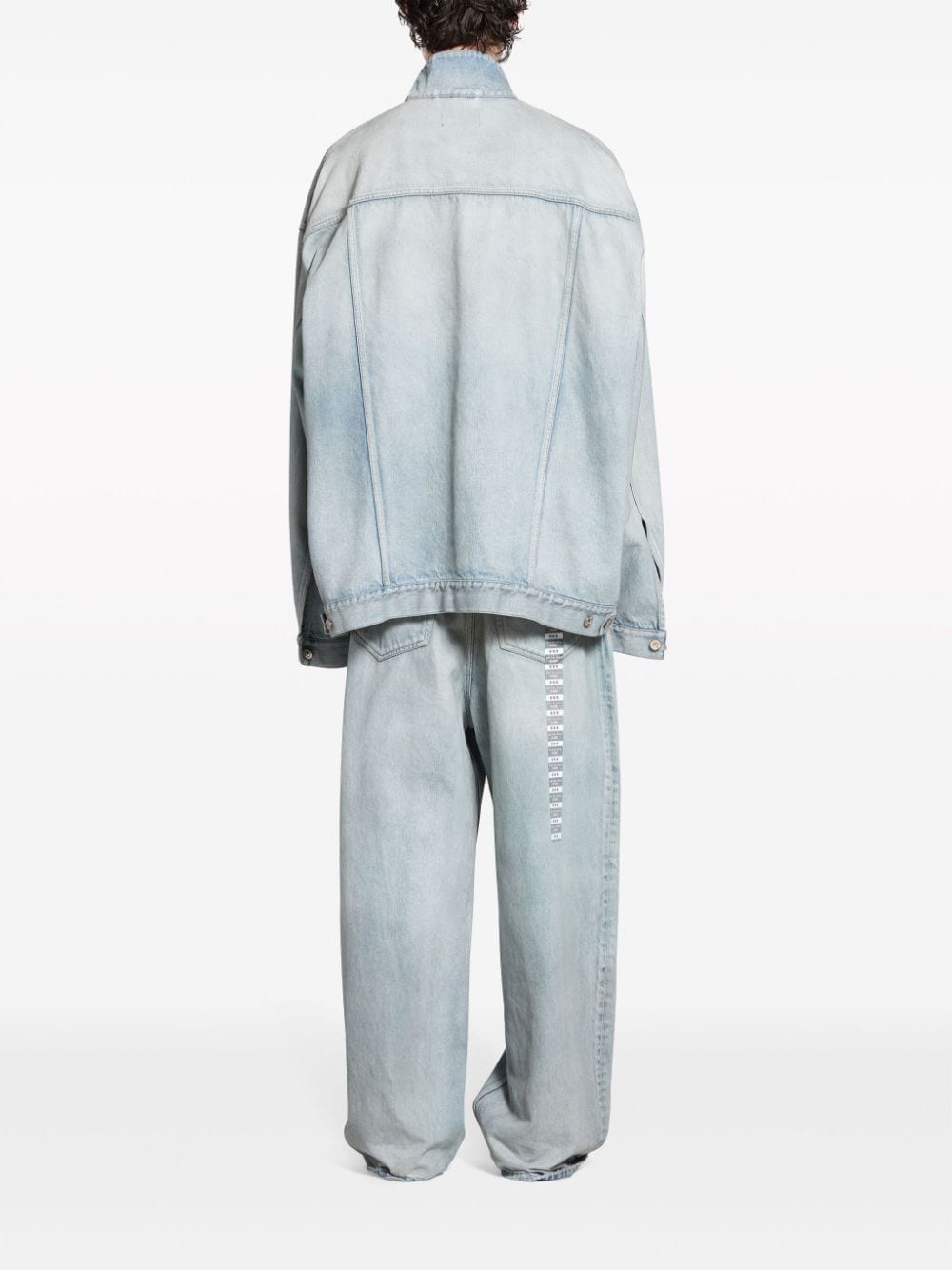 Balenciaga Denim jacket with flap pockets and drop shoulder - mondo moda griffe