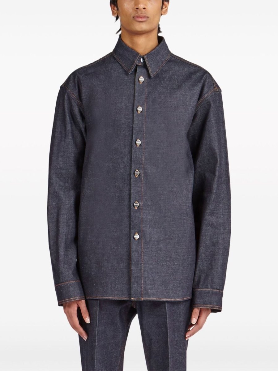 Ferragamo Shirts Blue - mondo moda griffe