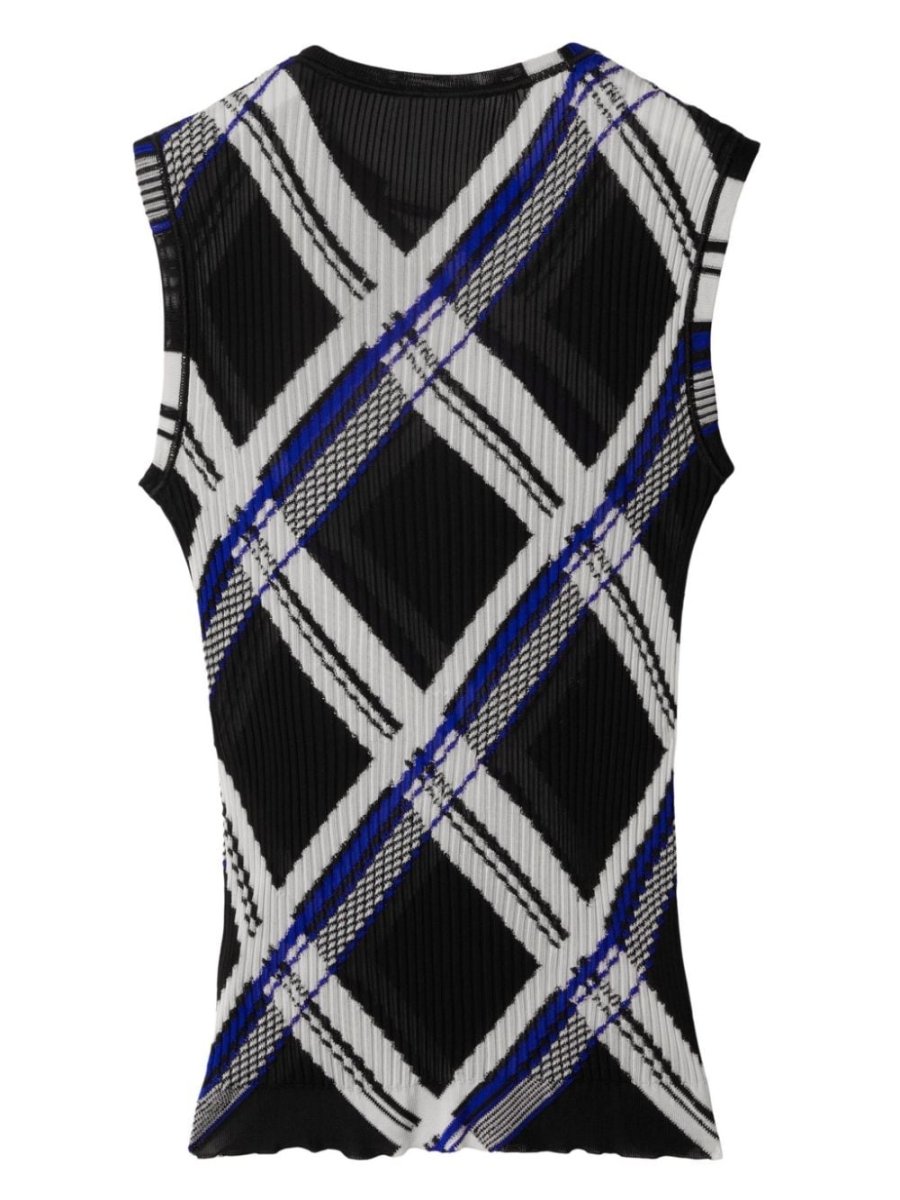 Burberry checked silk top - mondo moda griffe